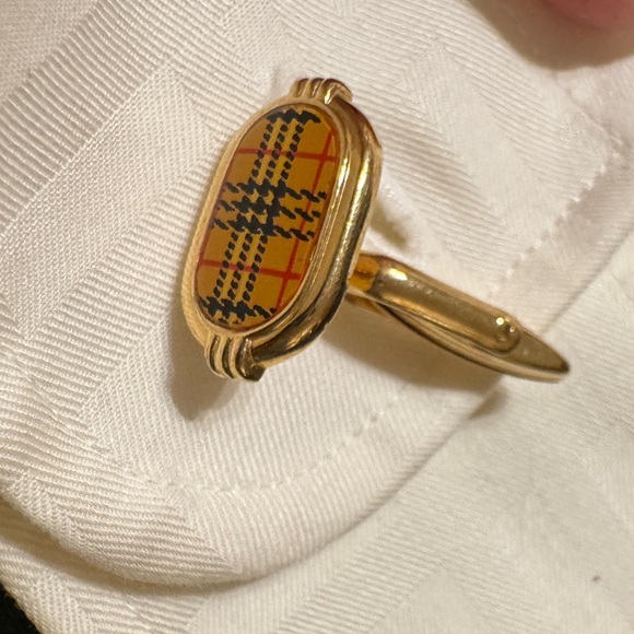 BURBERRY Nova Check Cuff Links🔥AMAZING Vintage Condition🔥RARE🔥Heirloom Piece🎄🎁👀 - Picture 6 of 11